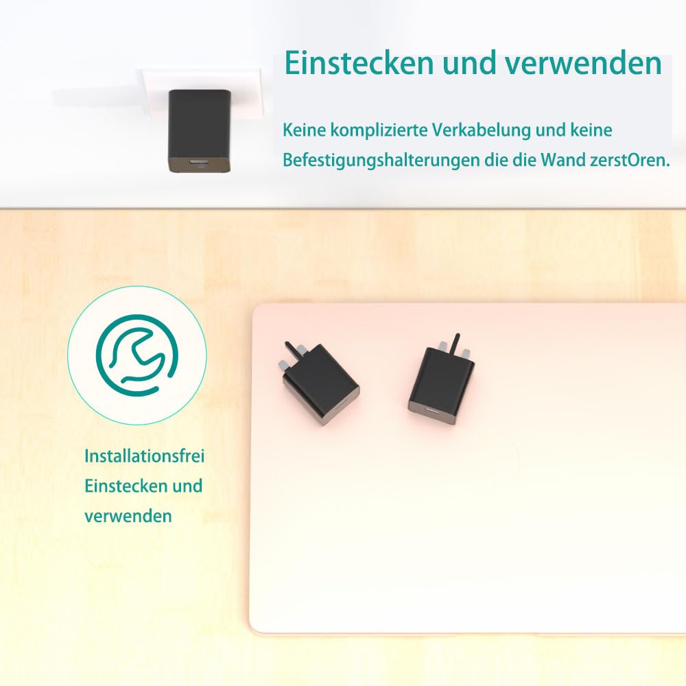 UIKOP 64GB Mini Kamera 1080P Przenośna Kamera USB z Nocnym Widzeniem — miniatura 8