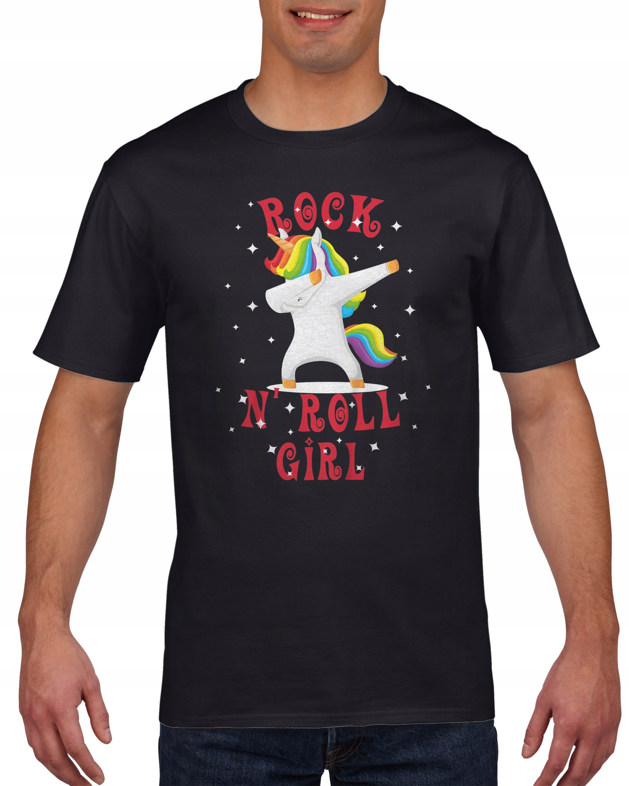 

Koszulka męska Jednorożec unicorn rock'n'roll L