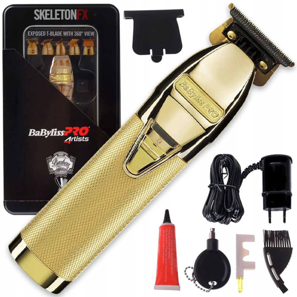 Zastřihovač Vlasů A Vousů Babyliss Pro FX7870GE Skeleton Gol T-blade Nula