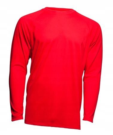 

T-shirt Męski z długim rękawem Sport czerw Rd XL
