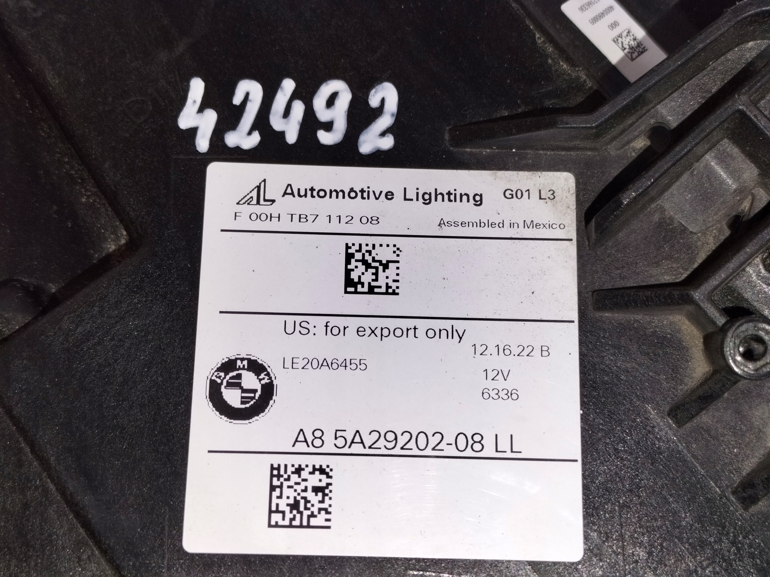 light front reflektor right BMW X3 G01 X4 G02 LIFT LCI 21- FULL LED