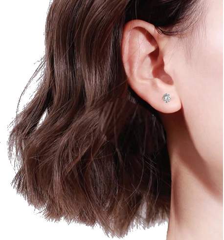 KOLCZYKI SREBRNE 925 WKRĘTKI SZTYFT ZATYCZKI. Cyrkonie Swarovski SREBRO 925 Rodzaj Rękodzieło Wyrób jubilerski