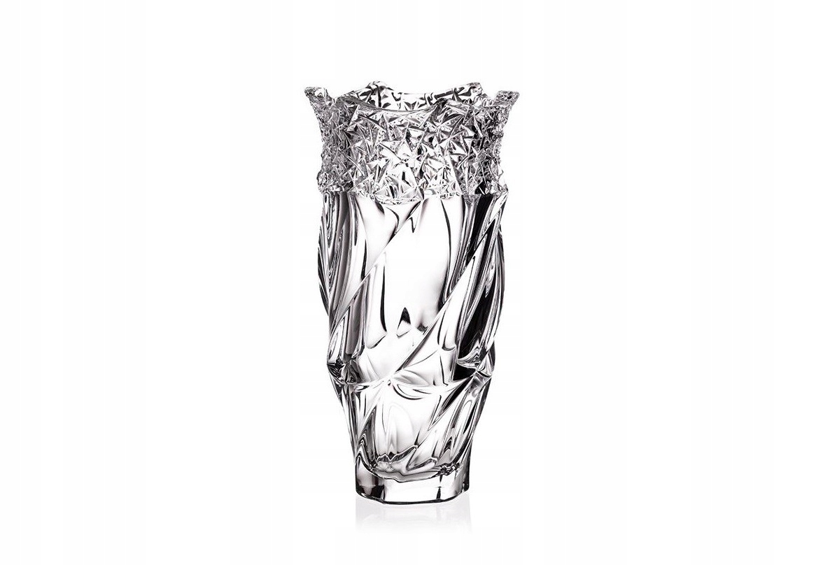 Váza krištáľová 30 cm Flamenco Ice
