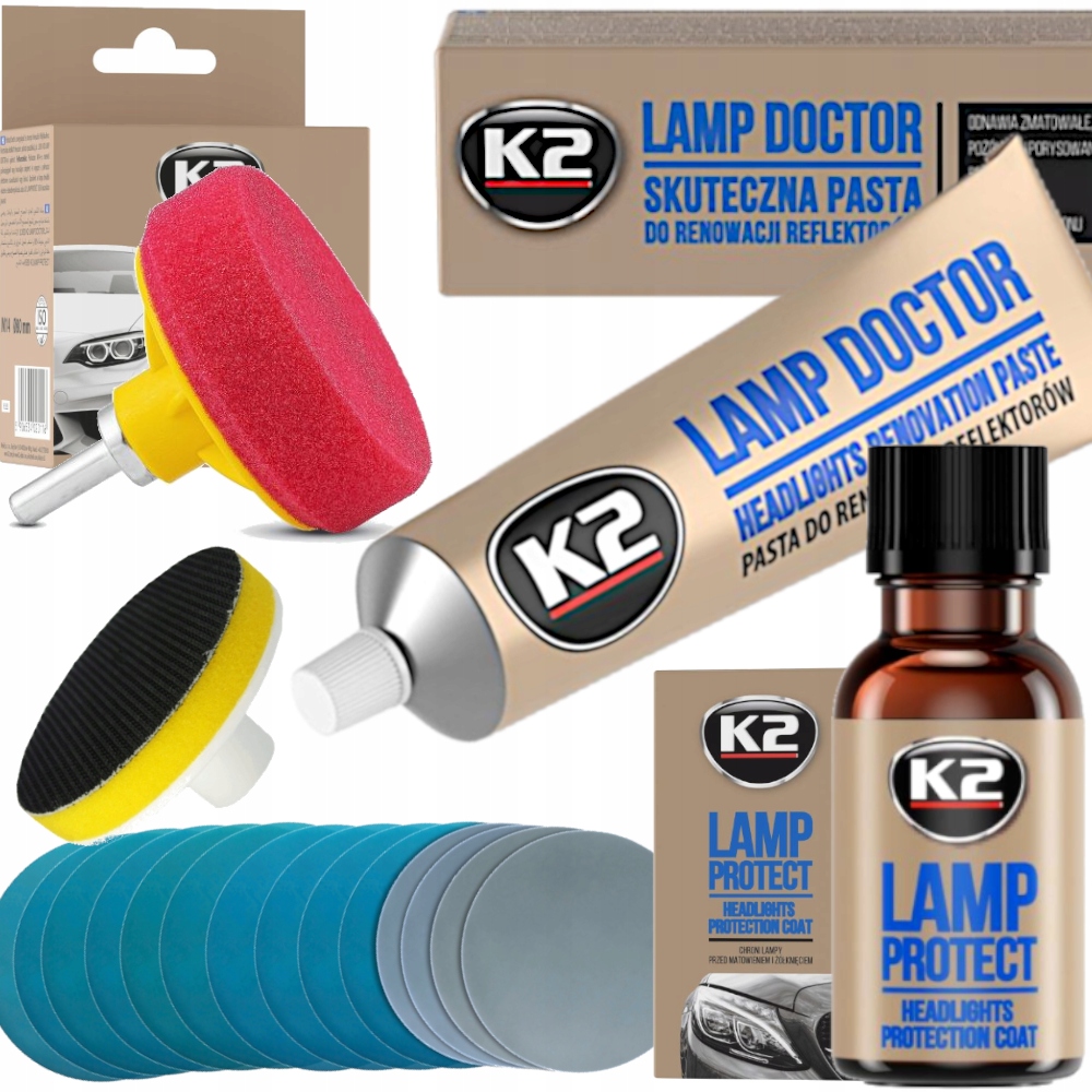 K2 Lamp Doctor Pasta Do Polerowania Polerki Lamp Reflektorów Lamp Protect