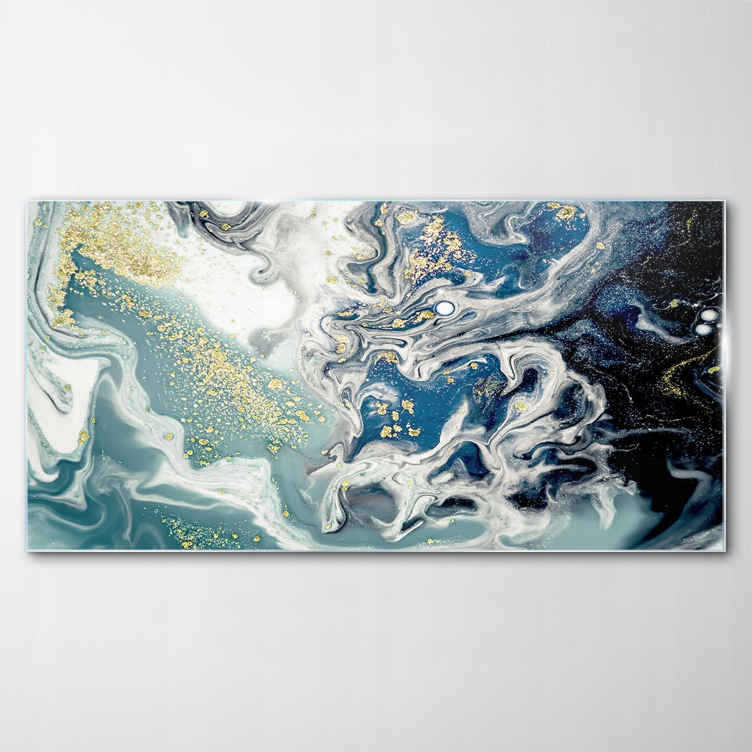 Tvrdený sklenený obraz Abstrakcia Striebro 140x70