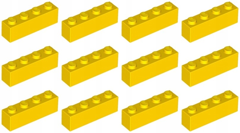 

Lego 3010 Klocek 1x4 żółty Nowy (20g) 12 szt