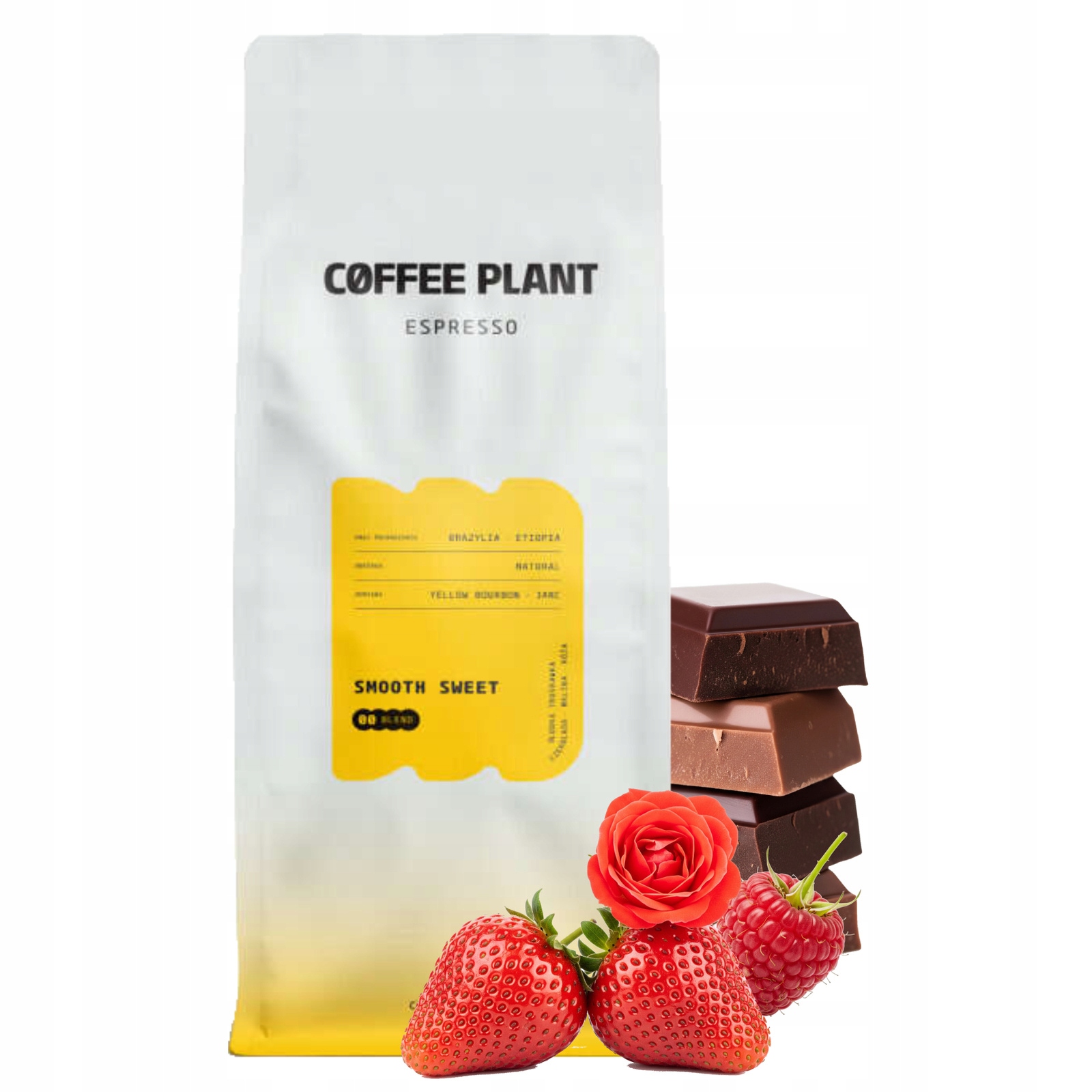 Levně Káva zrnková Coffee Plant Smooth Sweet Espresso 100% Arabika 1 kg