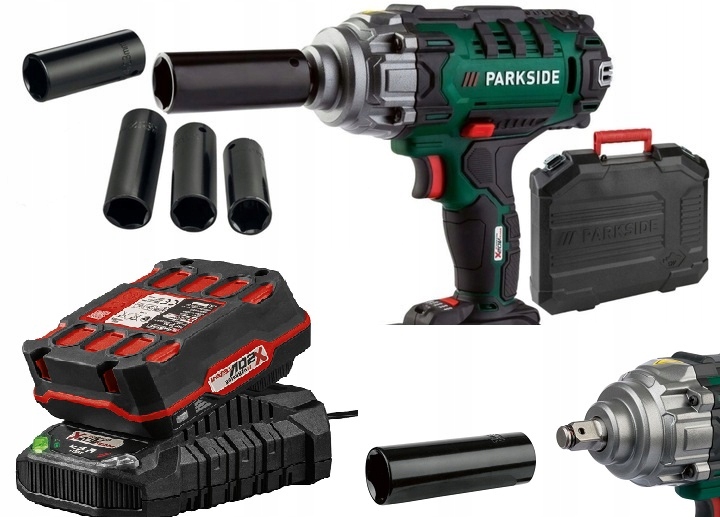 KLUCZ UDAROWY PARKSIDE akumulatorowy 4Ah 2080
