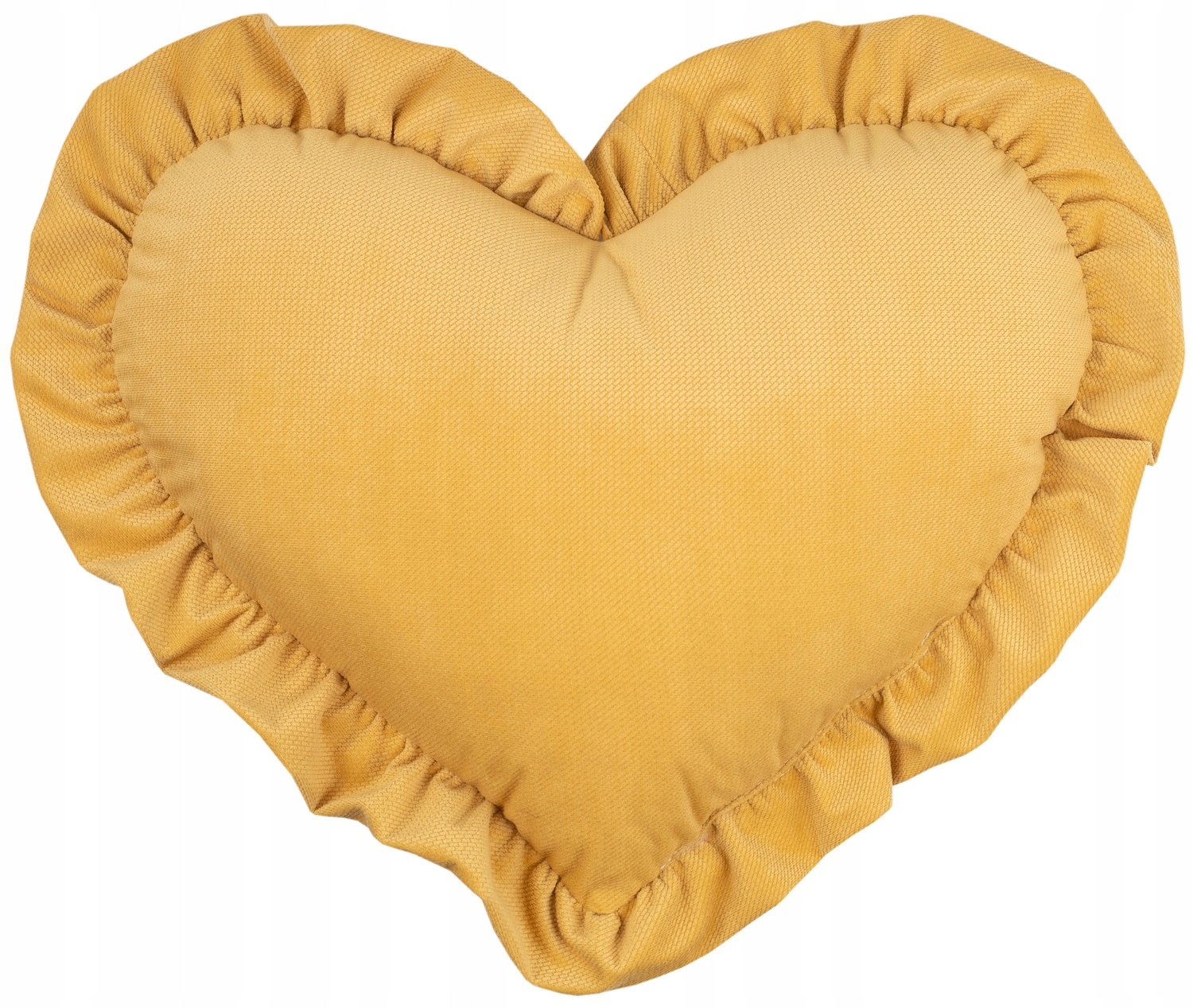 PODUSZKI DEKORACYJNE SERCE Z FALBANKĄ VELVET