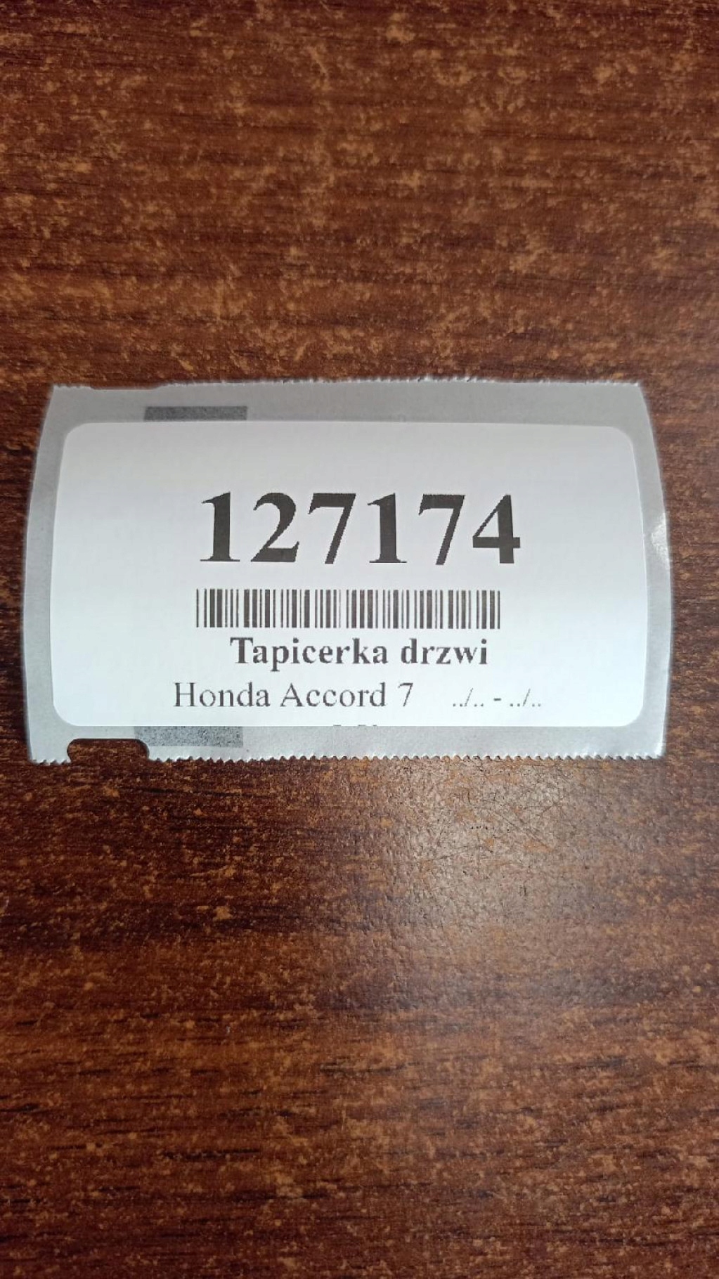 HONDA ACCORD VII sedan upholstery door left front