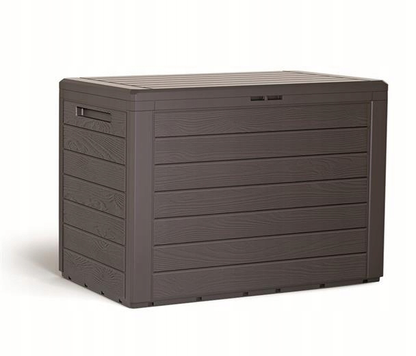 Zahradní box Prosperplast Woodebox hnědý 190L