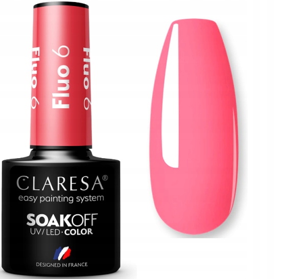 CLARESA FLUO NEON UV/LED 5ml - NR 6 KORAL