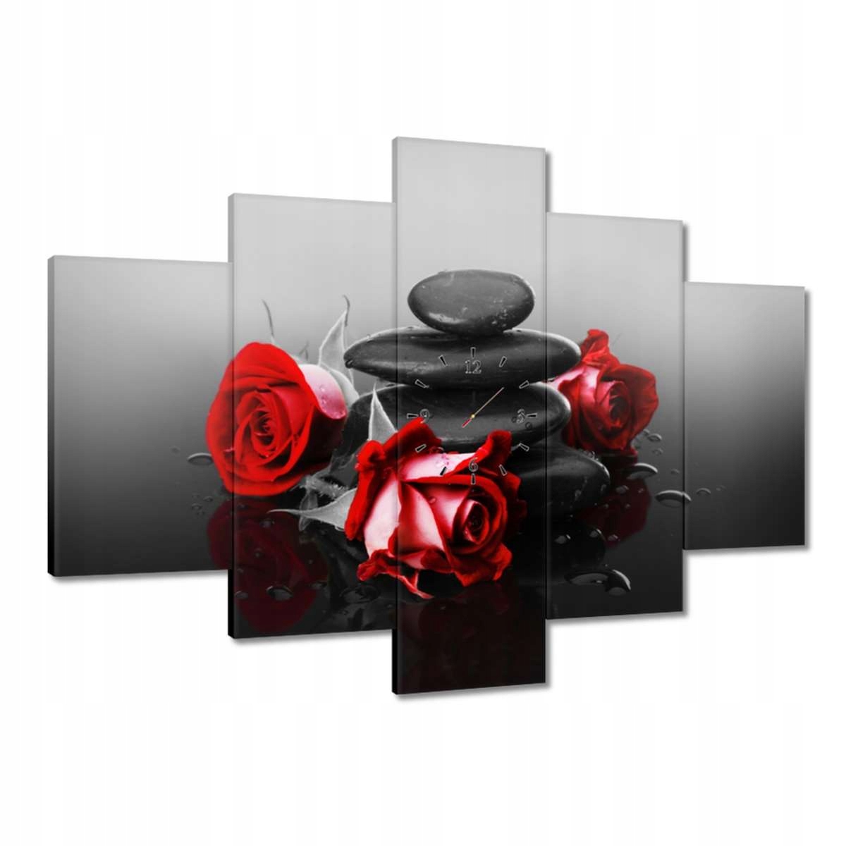 Hodiny 150x105 Červené ruže Spa