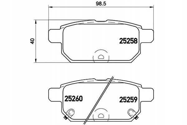 Brembo Brzdové Destičky Suzuki Swift 10- Zadní Asistent řidiče #28