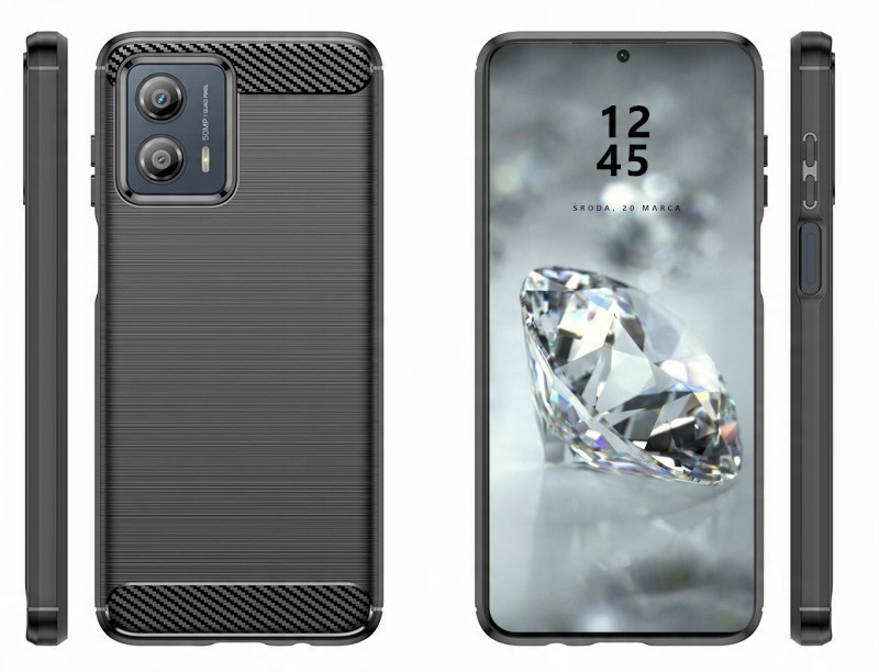 

Etui Do Motorola G73 5G Pancerne Karbon Case
