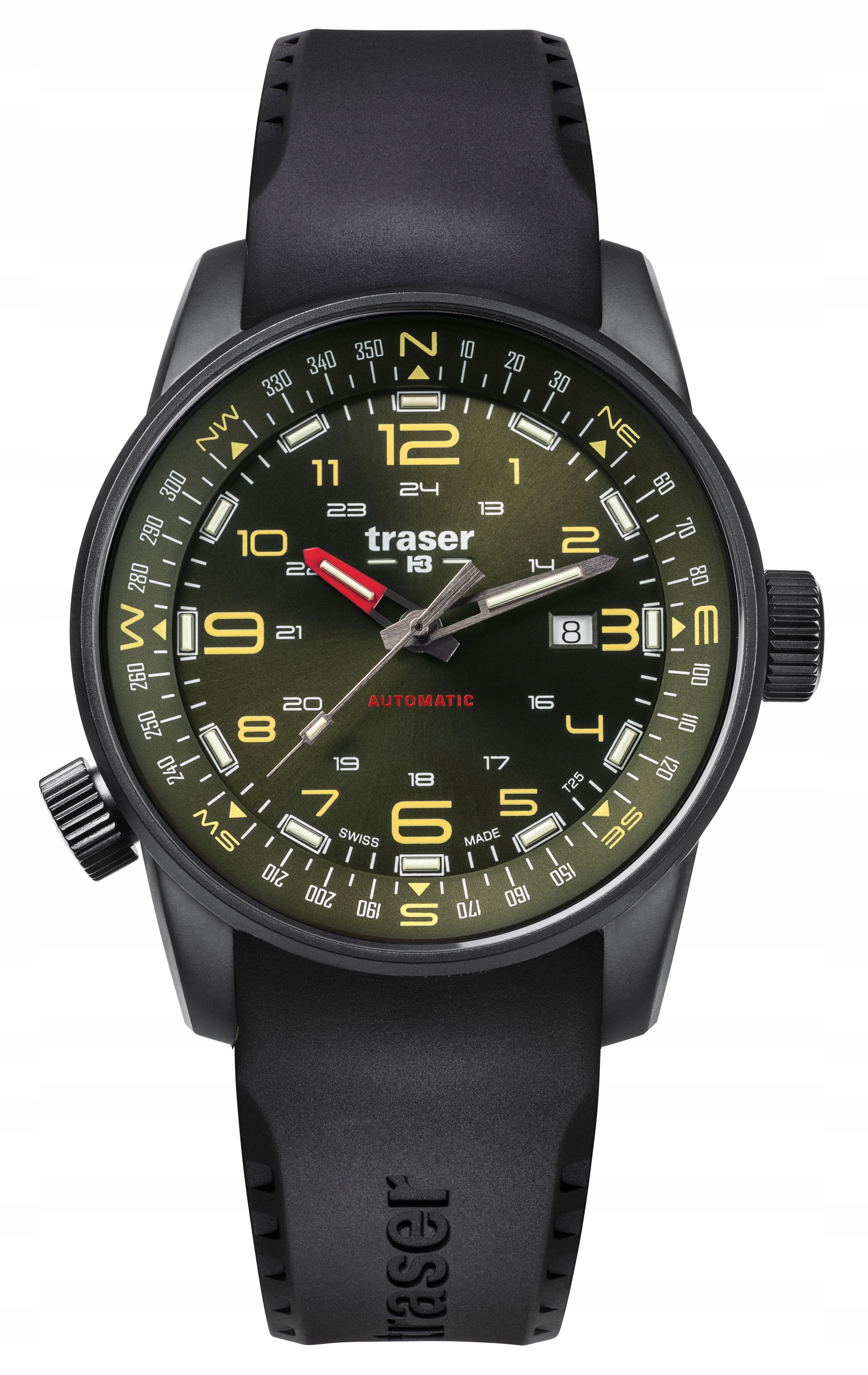 Nové Originální Pánské Hodinky Traser TS-110457 Zelená P68 gravírování krabička
