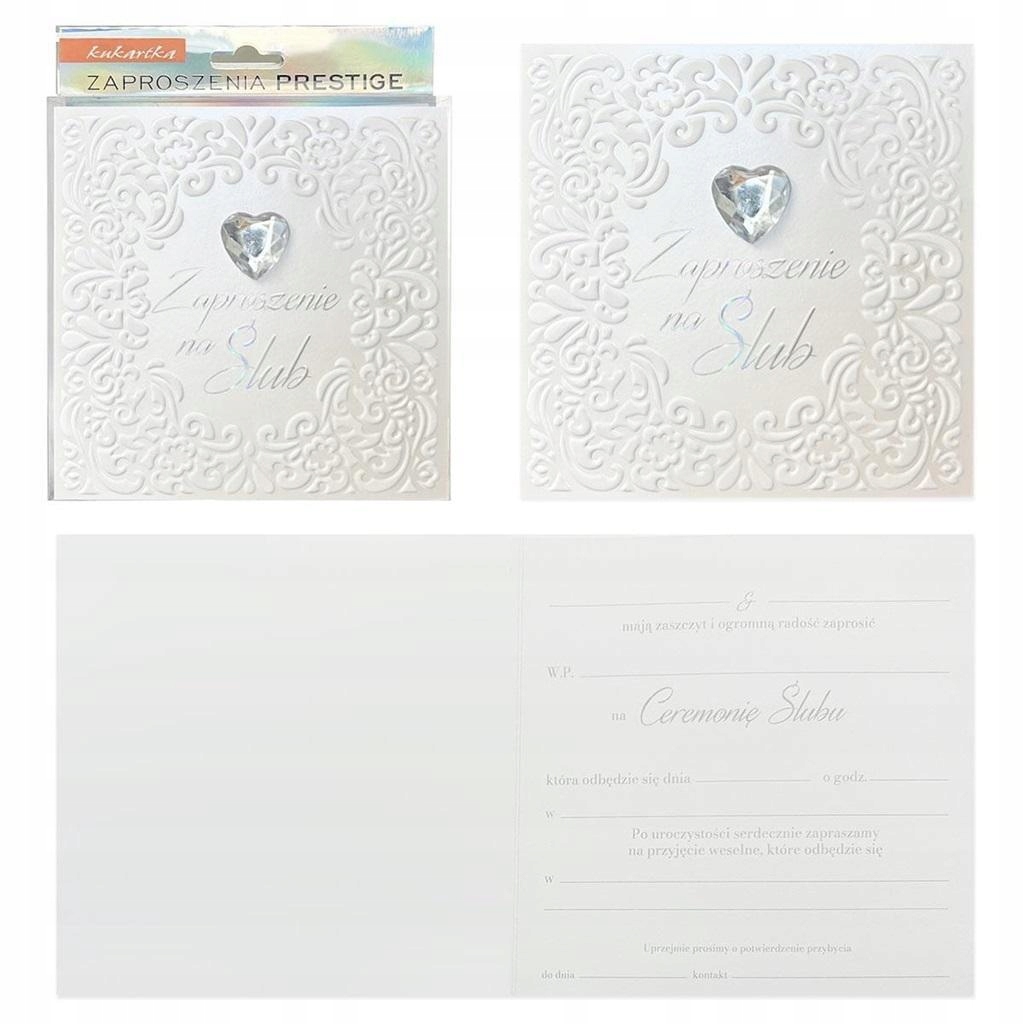 ZAPROSZENIE ŚLUB 5SZT