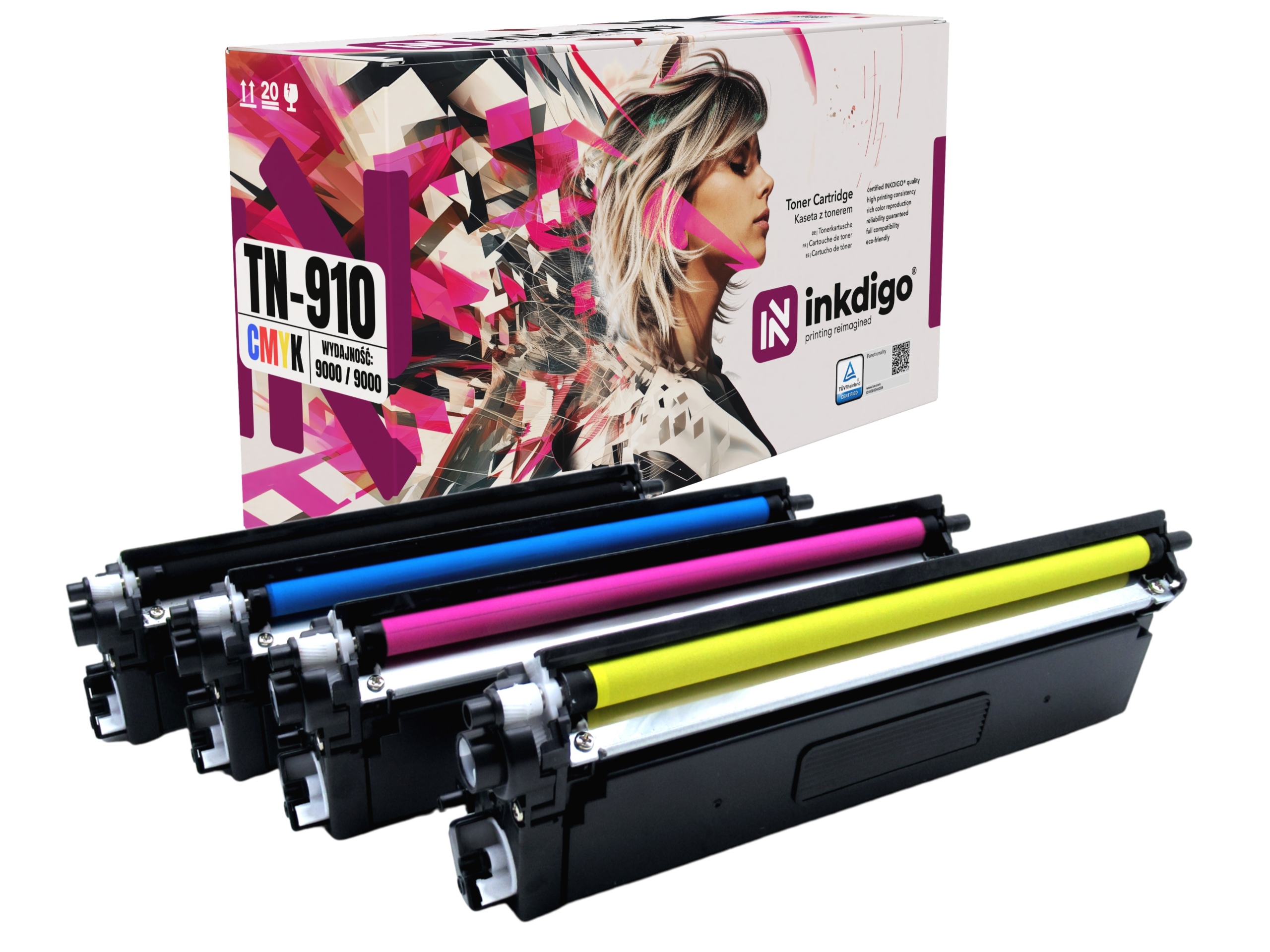 4x Toner TN910 do drukarki Brother HL-L9310CDW MFC-L9570CDW