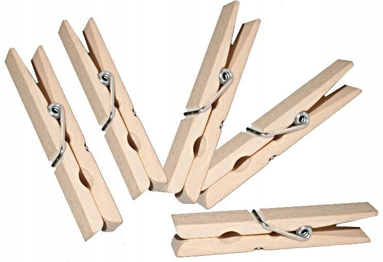 

Klamerki Spinacze drewniane do prania 20szt 7,5cm