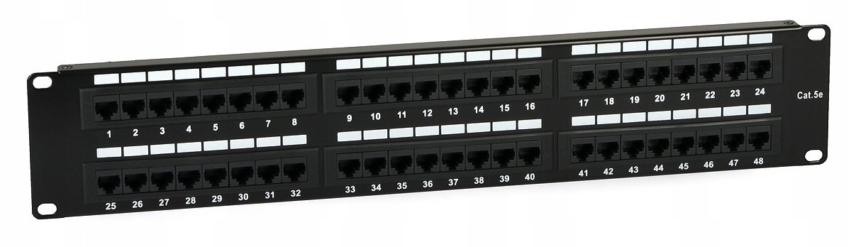 Patch Panel 48 portů RJ-45 kat. 5e PP-48/RJ45/5E