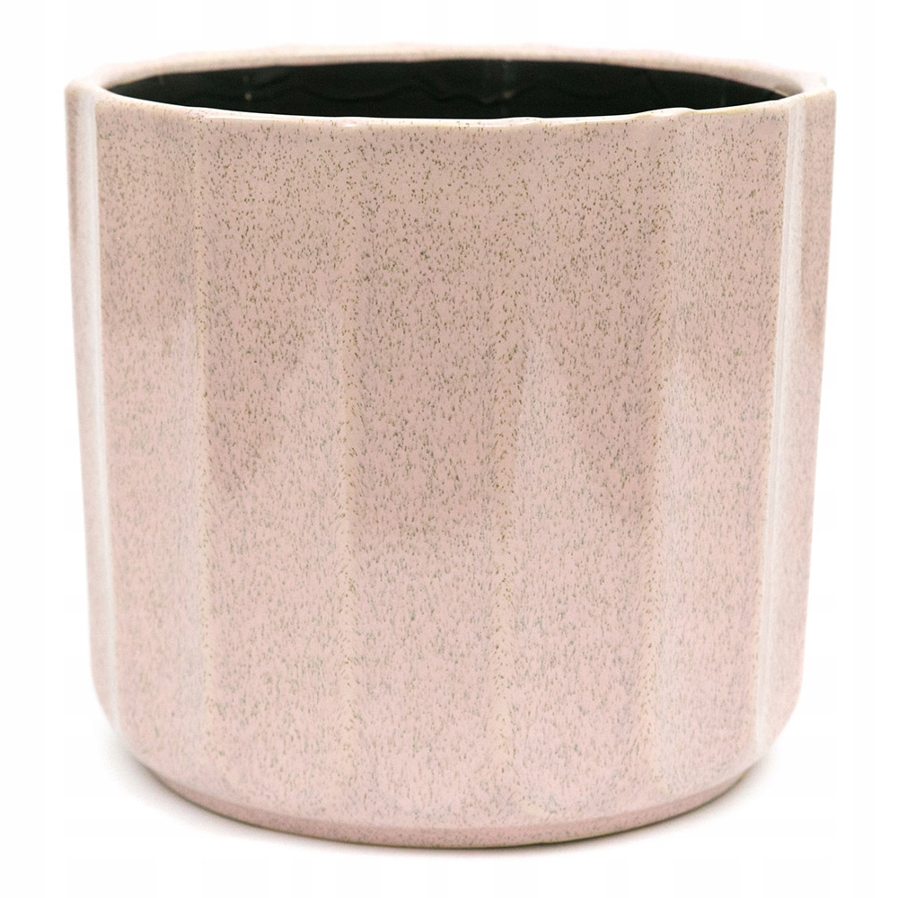 DONICZKA CERAMICZNA RÓŻOWA 17x18 OSŁONKA OZDOBNA