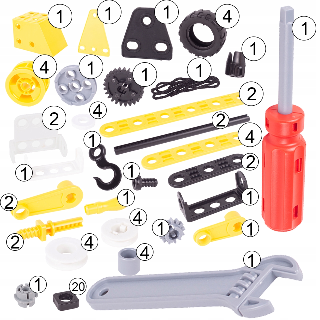 BLOCURI DE CONSTRUCȚIE VEHICULE MEGA CONSTRUCTOR 8IN1 Vârsta copilului 2 ani +