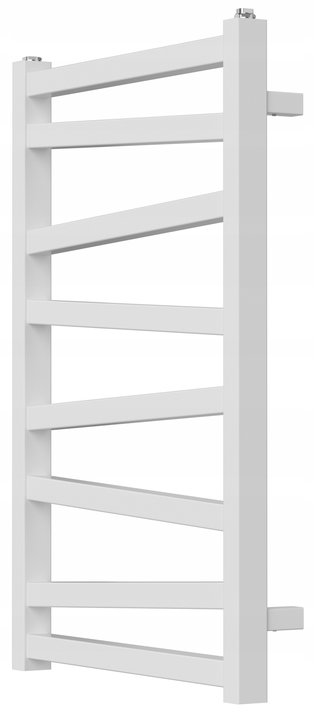Koupelnový radiátor Cyl 750 x 500 mm, 315 W, bílá matná barva Arceno