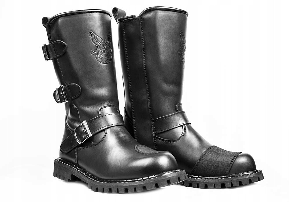 Buty Motocyklowe Skórzane Chopper Black KLW 39