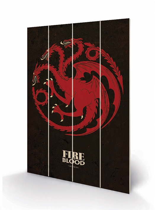 

Drewniany Obraz Gra O Tron Targaryen 59x40x1,2cm