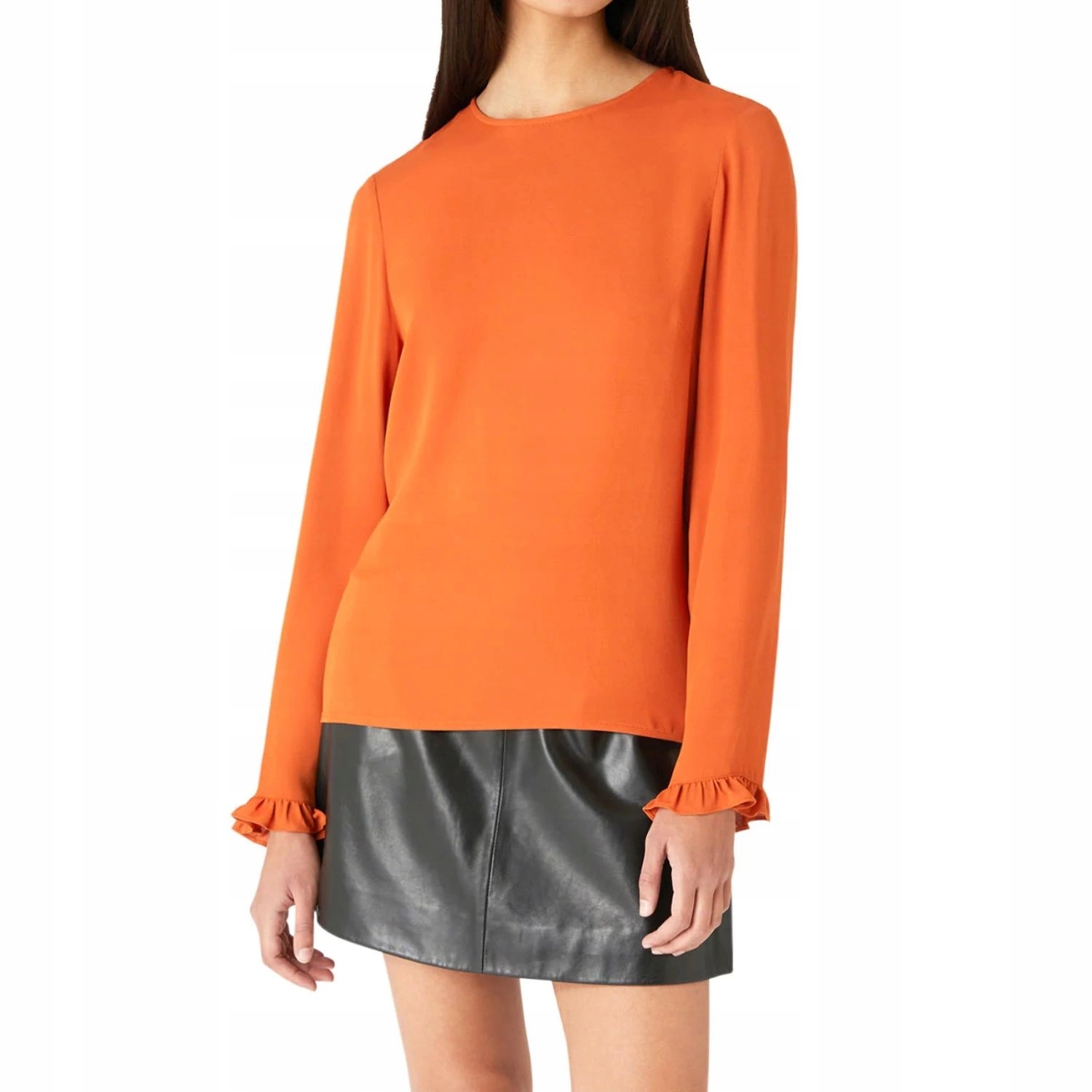 Dámská halenka Trussardi, oranžová, elegantní volná, módní vel. IT42 M