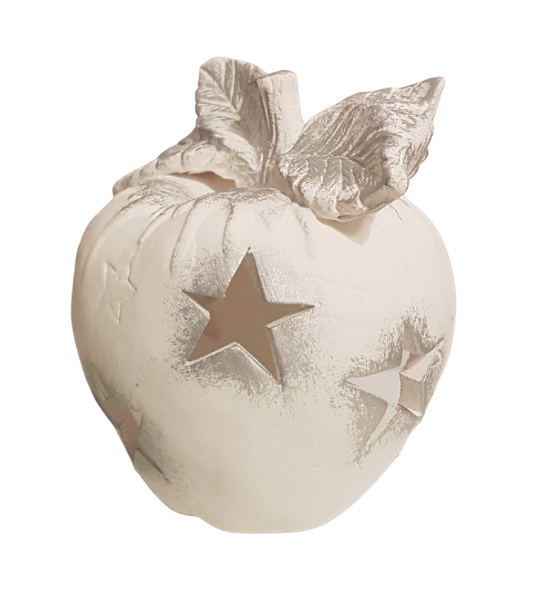 WYJĄTKOWE JABŁKO ceramiczny świecznik tealight Materiał ceramika
