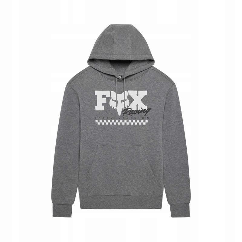 Mikina S Kapucí Fox Checker Fleece Po Heather Graphite L