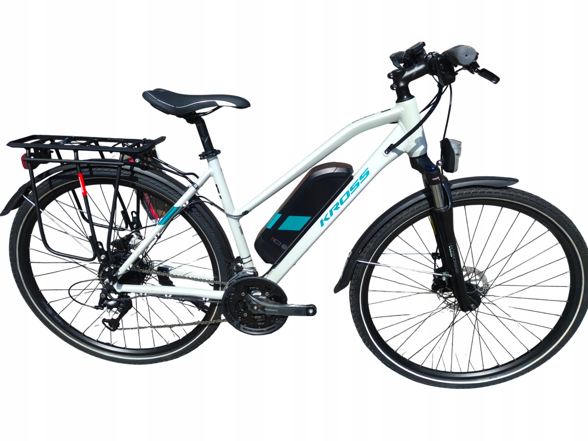 Rower elektryczny Kross Evado Hybrid 1.0 w kolorze białym