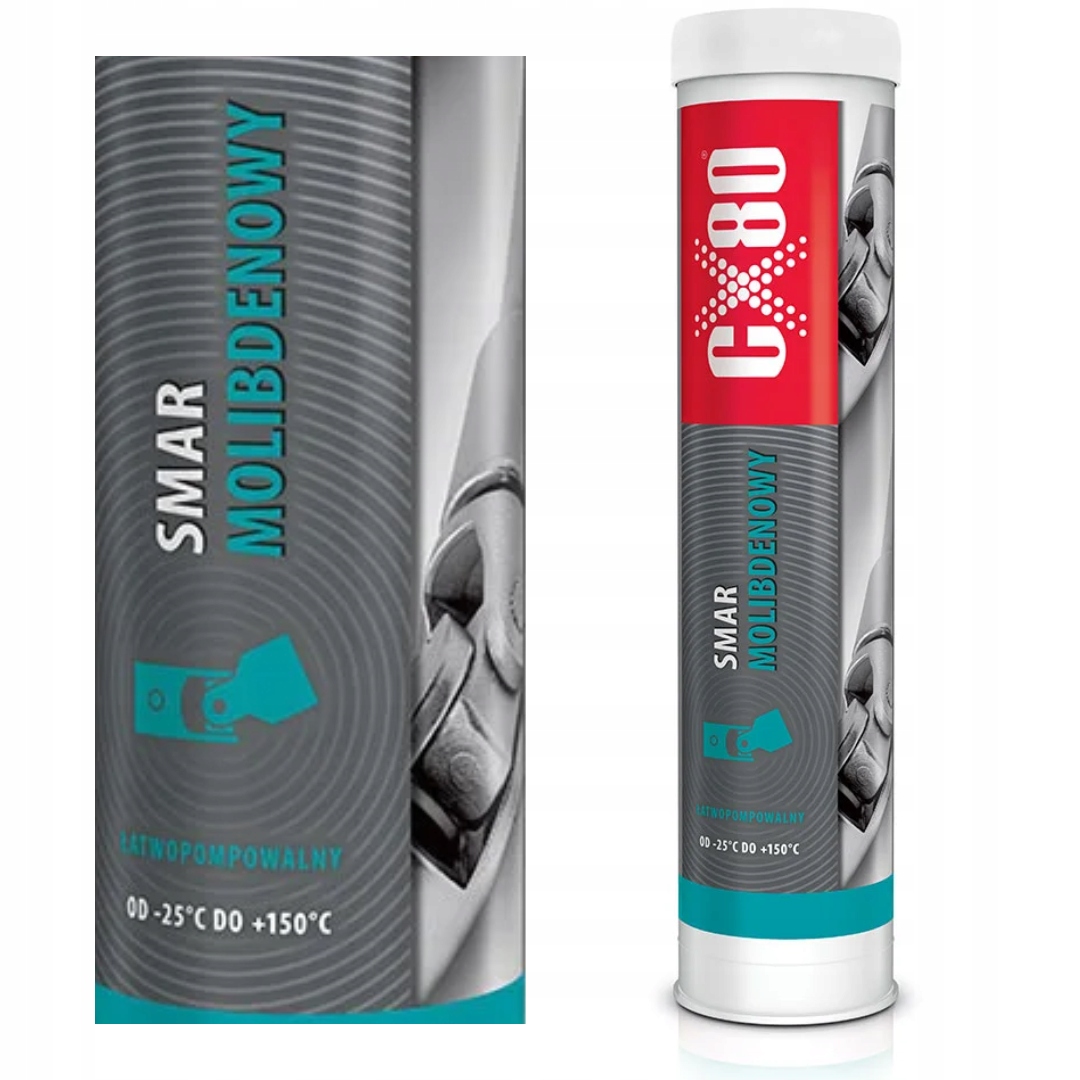CX80 Smar Molibdenowy do Przegubów Wałów Suwnic Kartusz 400g