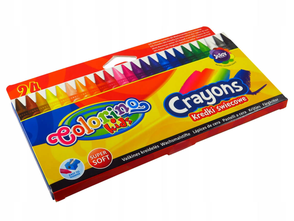 KREDKI ŚWIECOWE COLORINO 24 SZT Marka Colorino