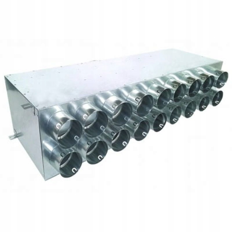 Rozdzielacz 18x75 fi200 Metal izolowany przelotowy dwurzędowy rekuperacja