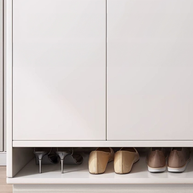 KOMODA SZAFKA BIAŁA POJEMNA NA BUTY OBUWIE REGAŁ 2 DRZWI WĄSKA LOFT