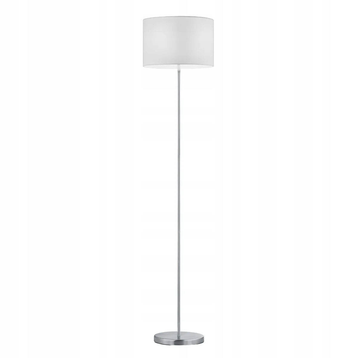 Trio Stojacia lampa Hotel strieborná 160 cm, E27, Kov/Tkanina, IP20