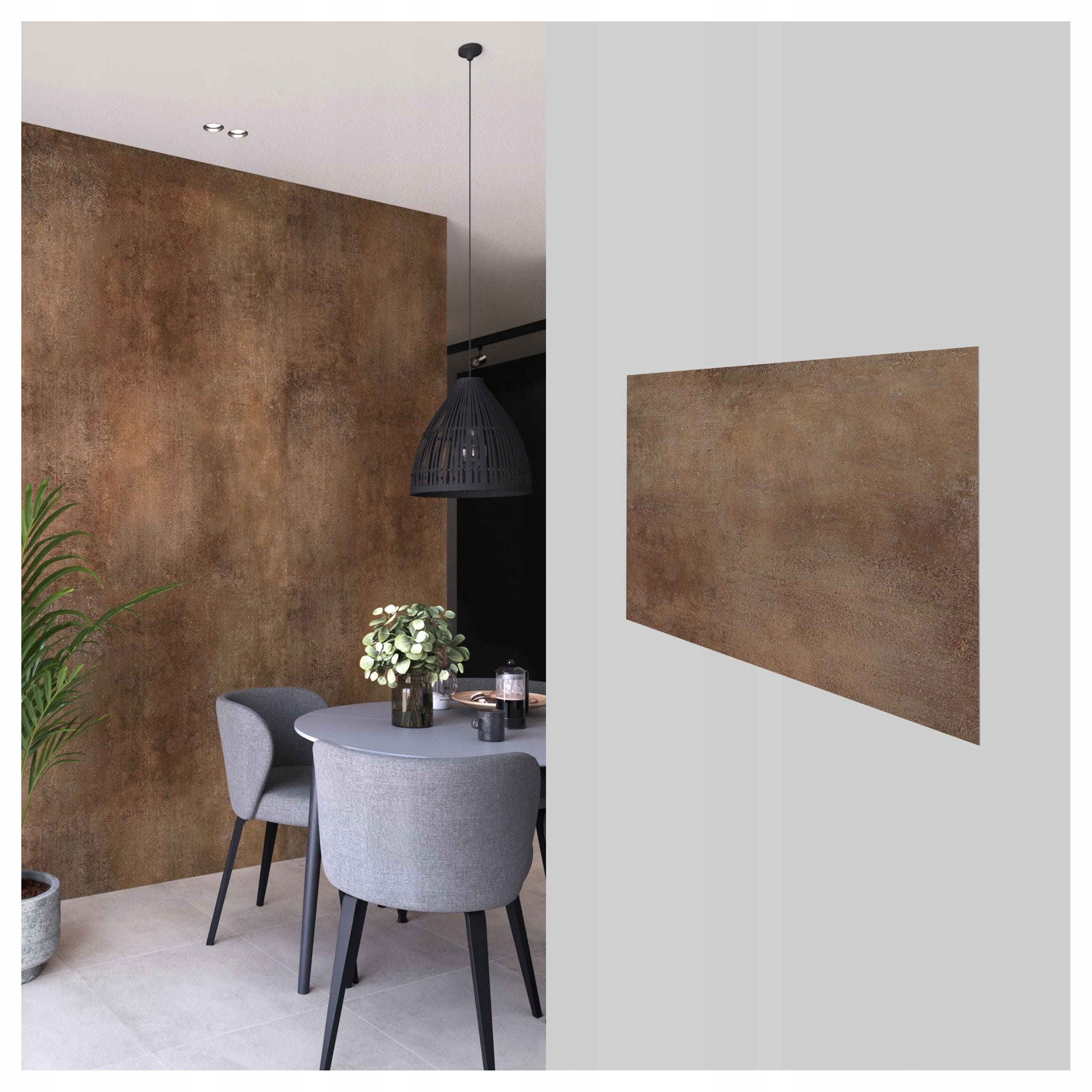 Nástěnné panely Spc 120x60 cm do kuchyně Koupelny Vilo Vodotěsné 4ks Rusty