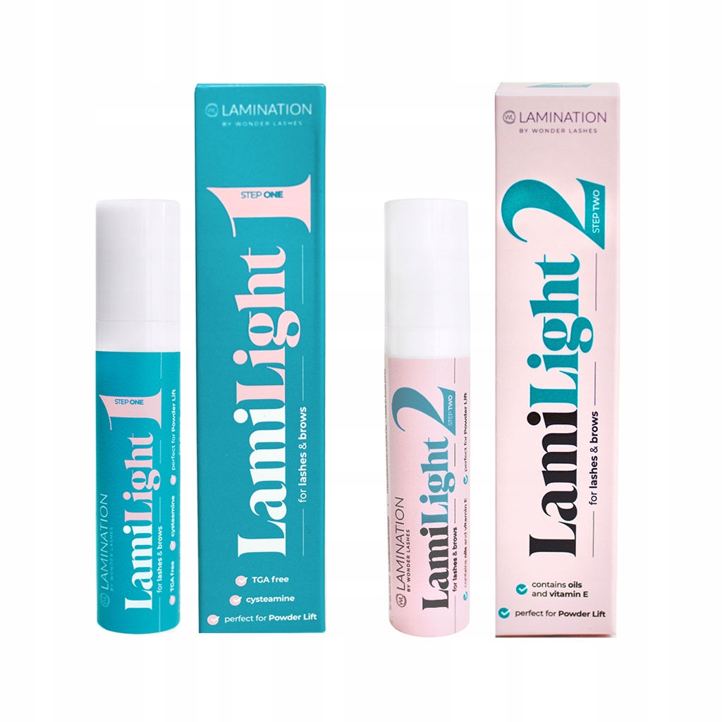 Sada pro laminaci řas a obočí Lamilight Krok1 a 2,2 x 10 ml Wonder Lashes