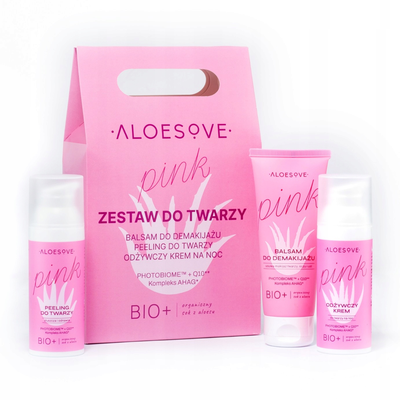 Aloesove Pink Sada péče o obličej, ideální jako dárek