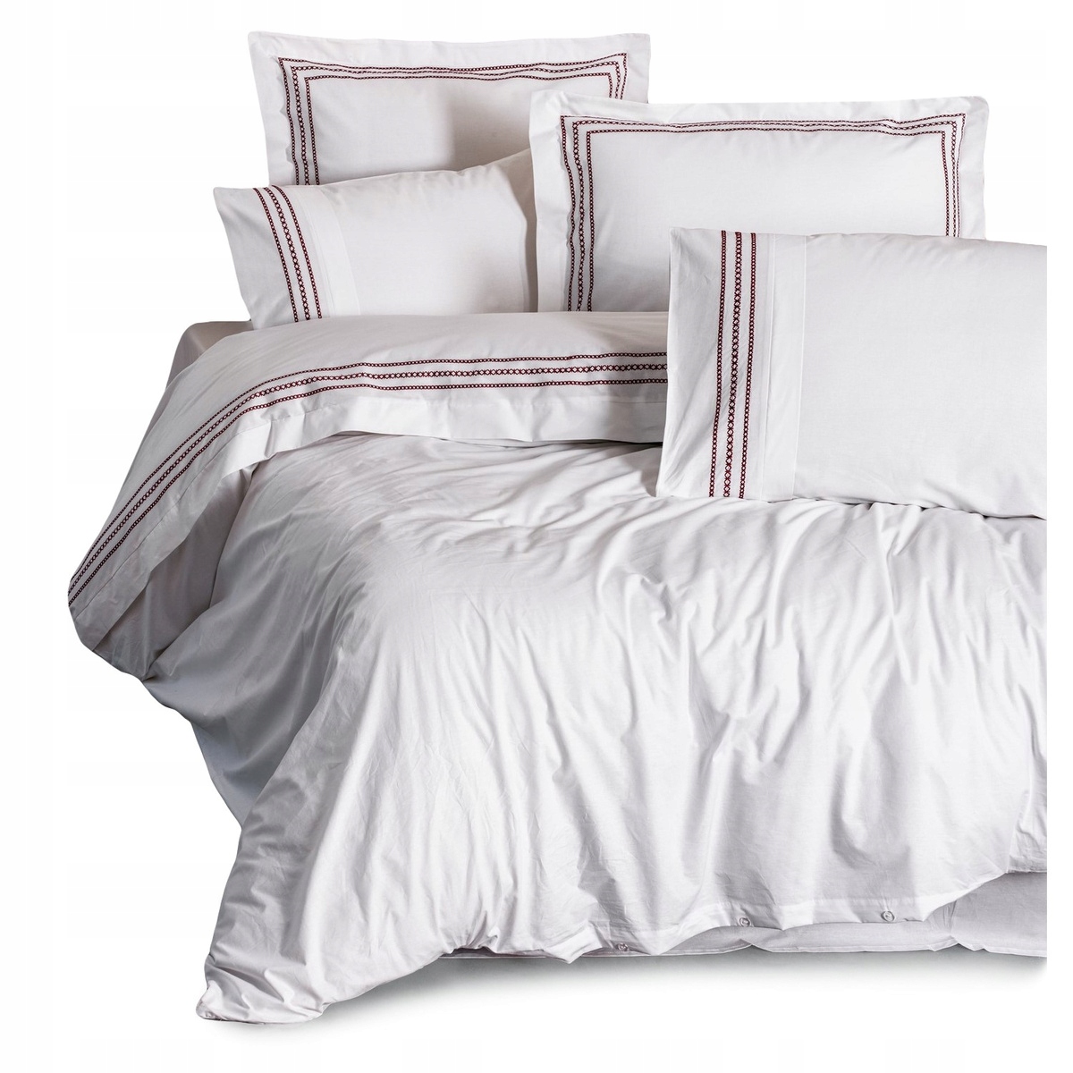 Posteľná Bielizeň 200x220 Sada 6 kusov Bavlna vyšívaná v krabici Ozan Classic