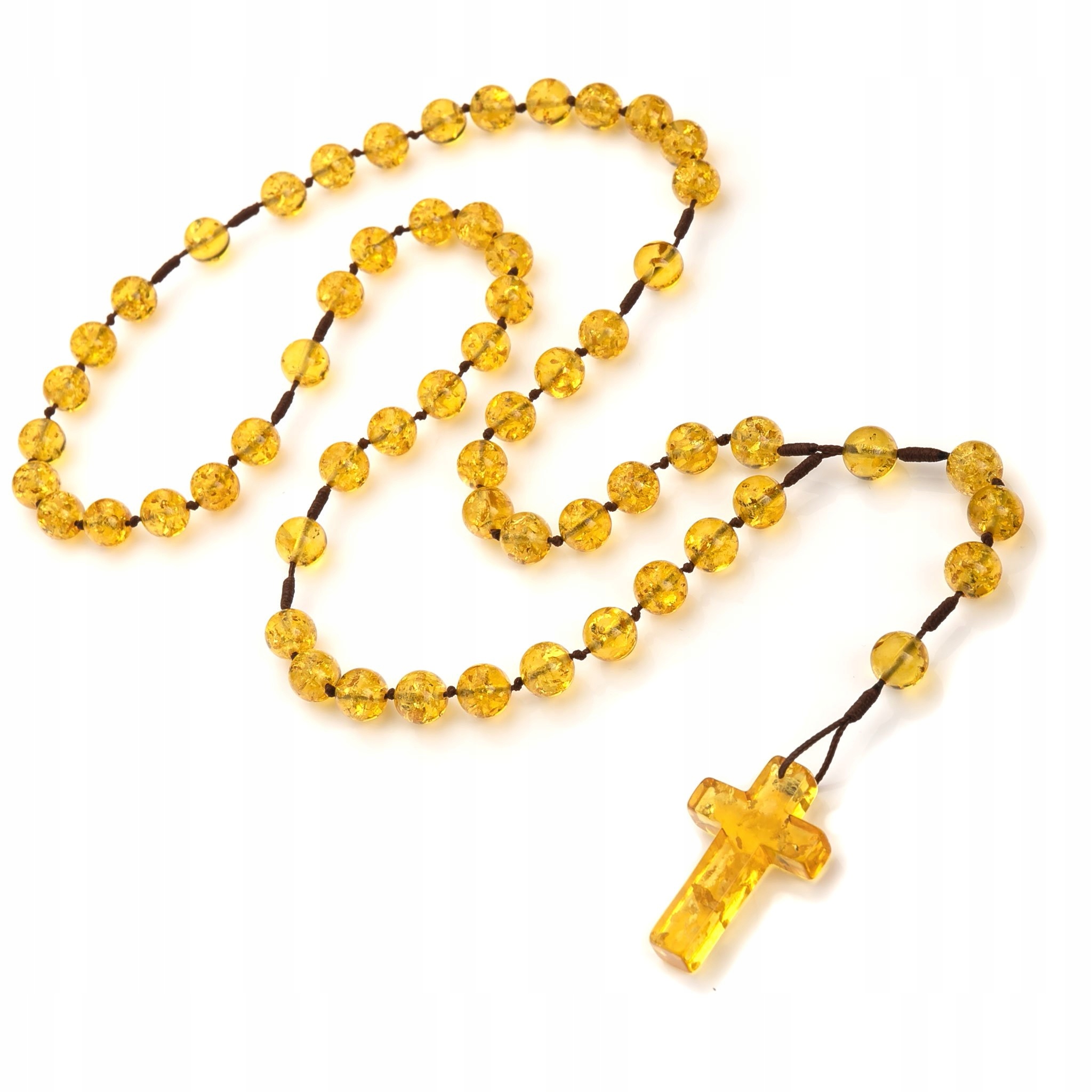 Růženec z Baltského jantaru|dárek k Vánocům