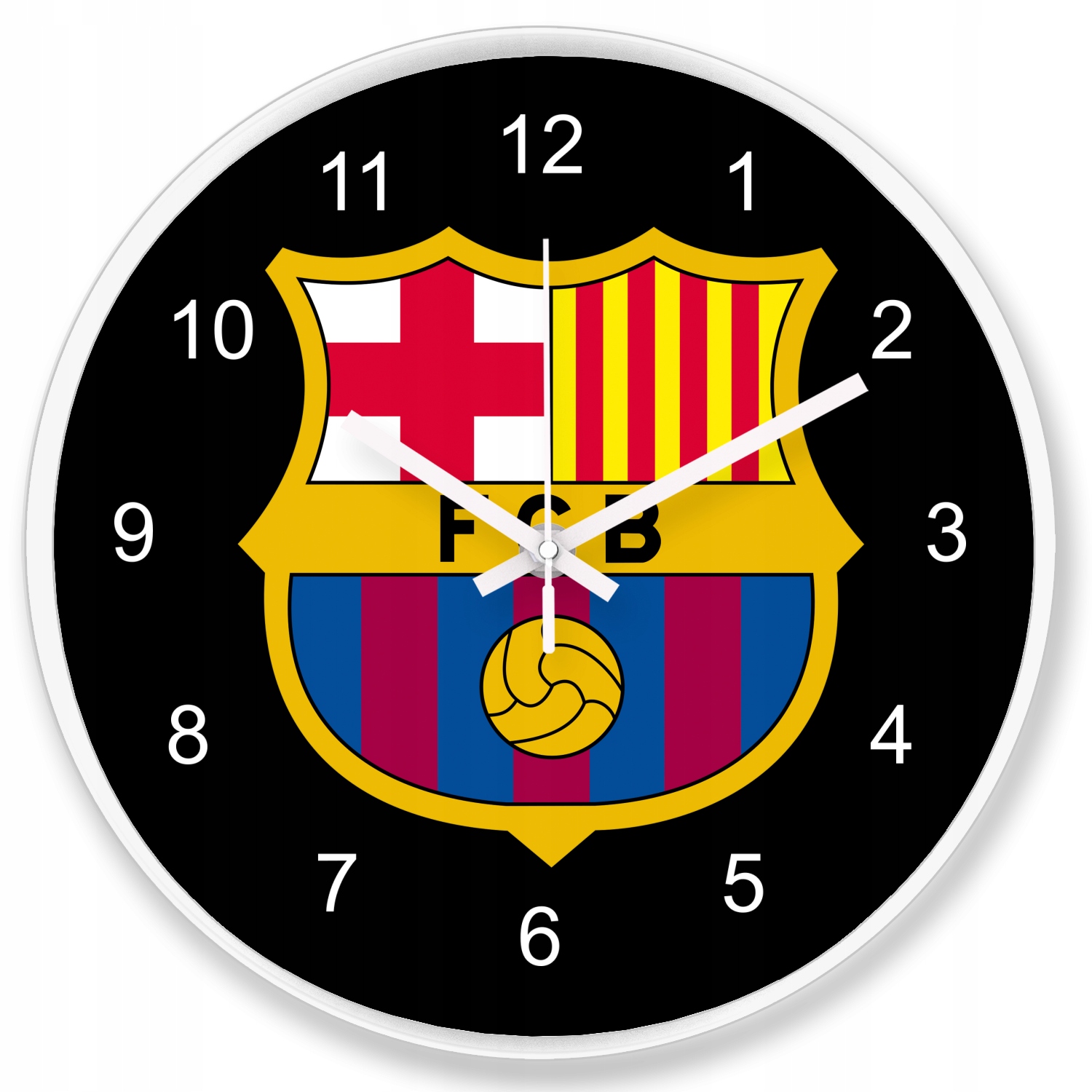 

Cichy zegar ścienny Fc Barcelona piłka gadżet 25cm