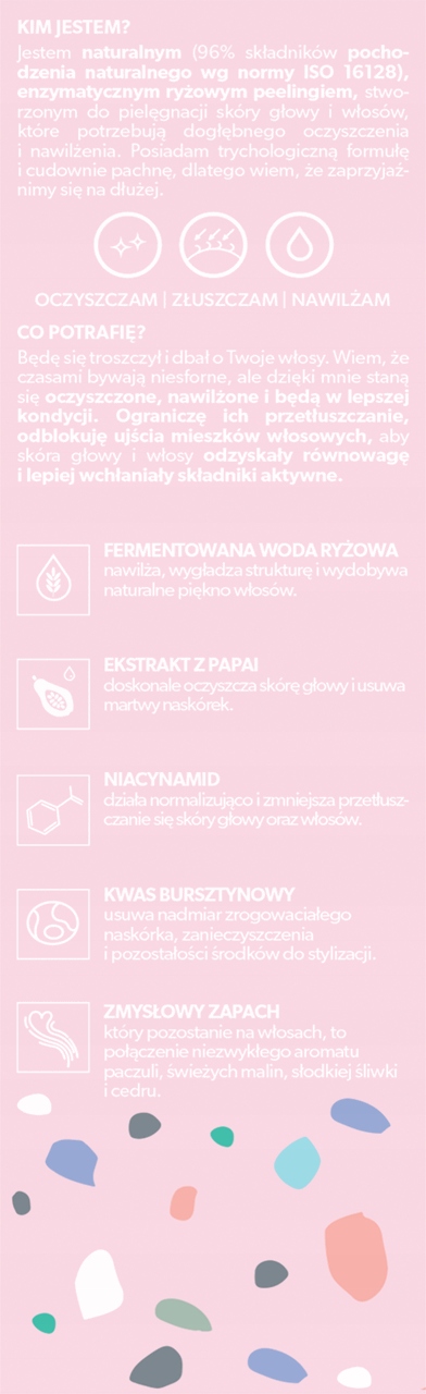 HAIRBOOM NATURALNY PEELING DO SKÓRY GŁOWY I WŁOSÓW Kod producenta RICE REHAB RYŻOWY PEELING BODY BOOM