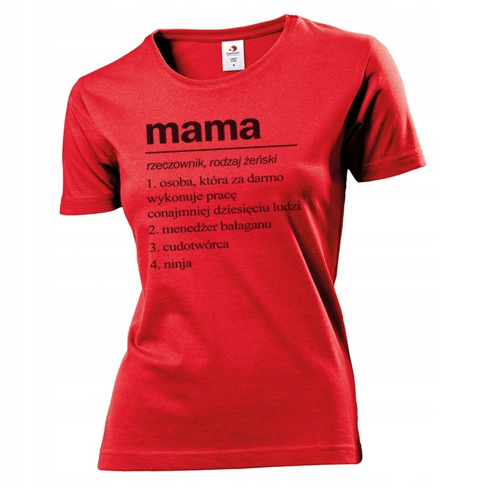 

Koszulka damska Mama definicja w słowniku M