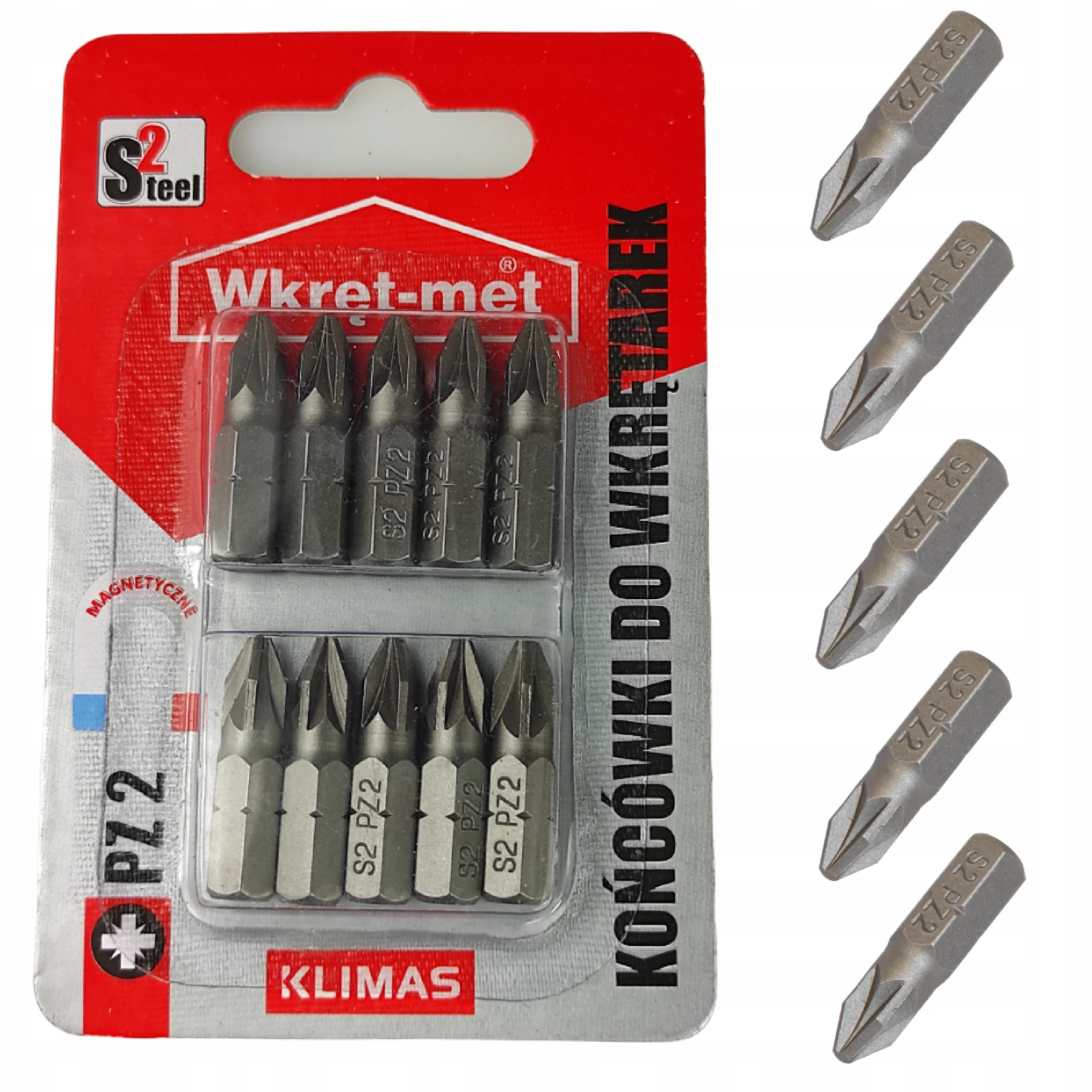 

Zestaw Końcówek Do Wkrętarki Bity PZ2 dł. 25mm