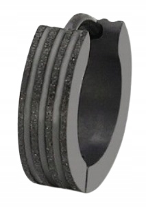 Kolczyk Okrągły Kształt Ze Stali Punk Gothic