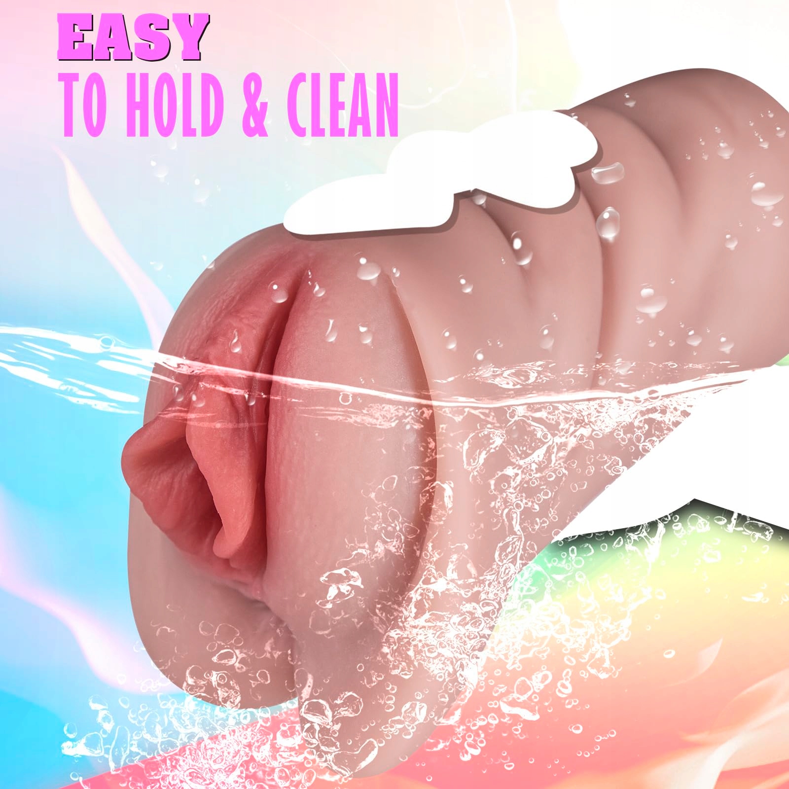 REALISTISCHER Masturbator 710g Silikon 3D Klitoris Dla Mężczyzn 2w1 — miniatura 6