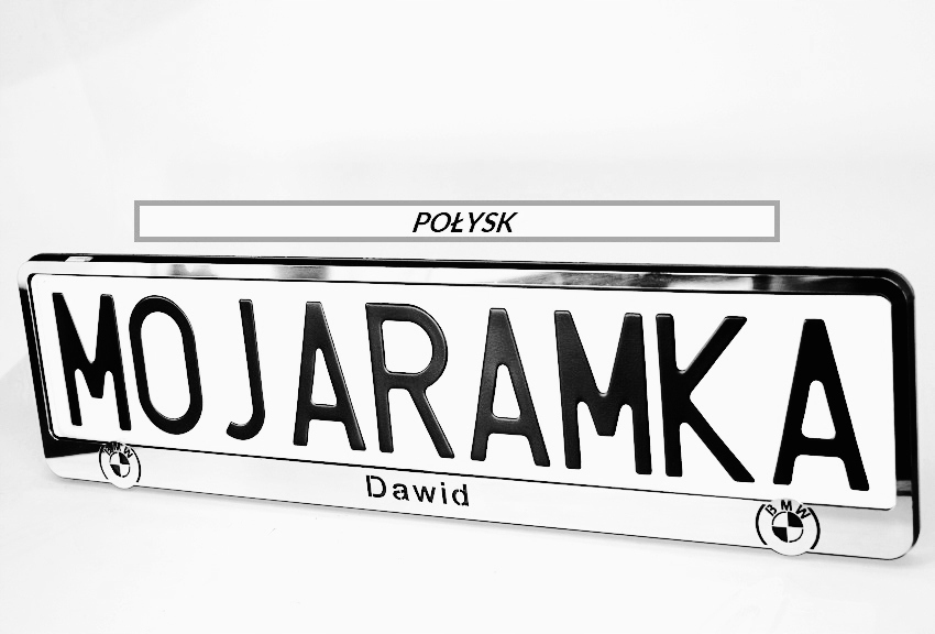 Ramka na pod rejestrację METAL! do BMW M MPower X M Performance do tablic Producent inny
